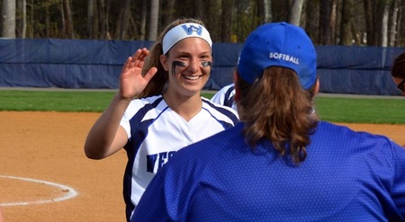 Emily Arredondo pitched Westfield State to its first win of the year. (file photo)