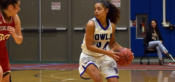 Taina Slaughter scored 13 points and grabbed seven rebounds in the Owls' win over Keene.